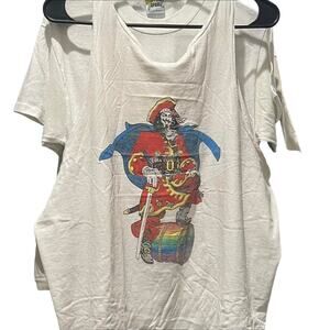 Vintage 90s Captain Morgan Rainbow Pride Tank Top Adult XL